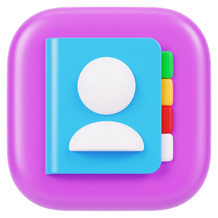 Contact  3D Icon