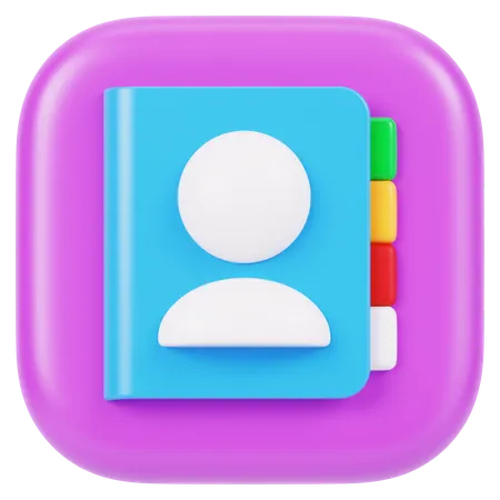 Contact  3D Icon