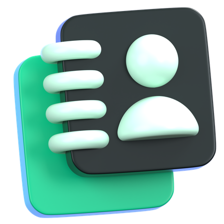Contact  3D Icon