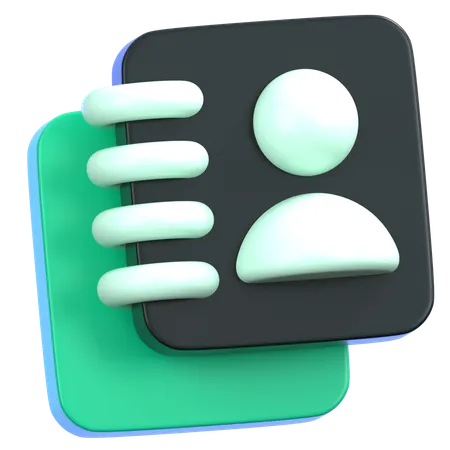 Contact  3D Icon