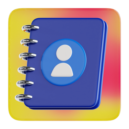 Contact  3D Icon