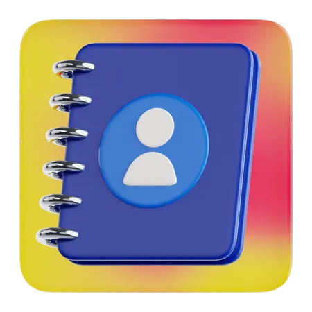 Contact  3D Icon