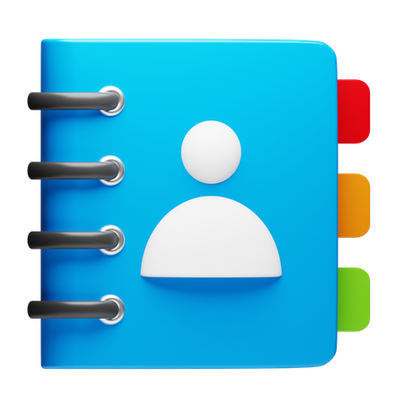 Contact  3D Icon