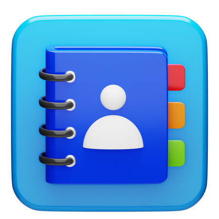 Contact  3D Icon