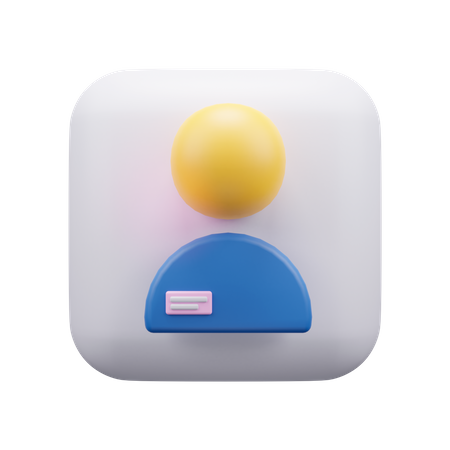 Contact  3D Icon