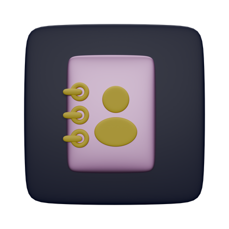 Contact  3D Icon