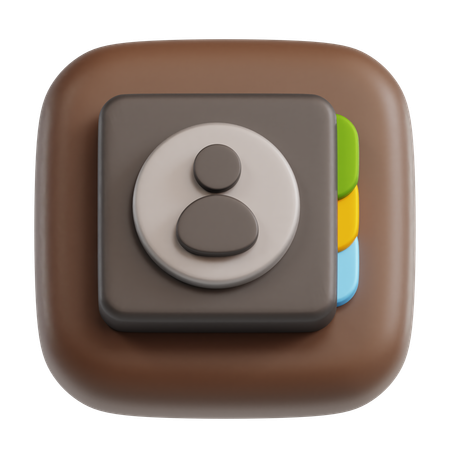 Contact  3D Icon