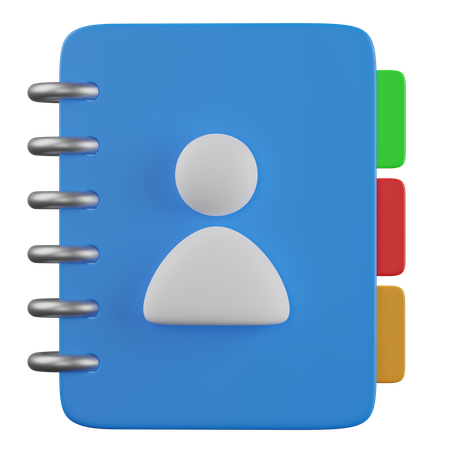 Contact  3D Icon