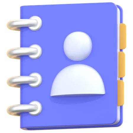 Contact book  3D Icon