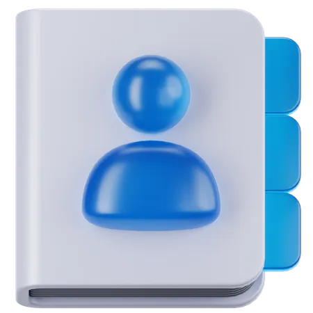 連絡先帳  3D Icon