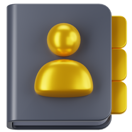 연락처  3D Icon