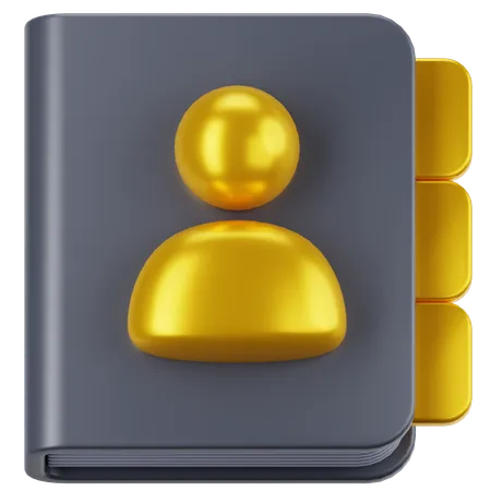 연락처  3D Icon