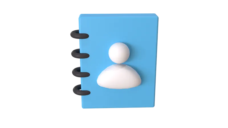Contact Book  3D Icon