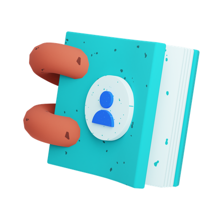 Contact book  3D Icon