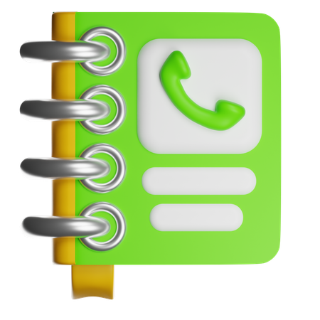 Contact Book  3D Icon