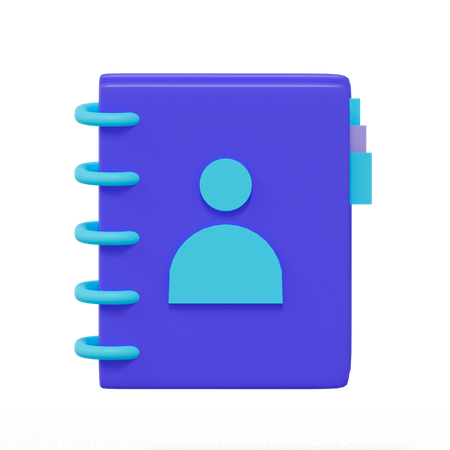 Contact Book  3D Icon