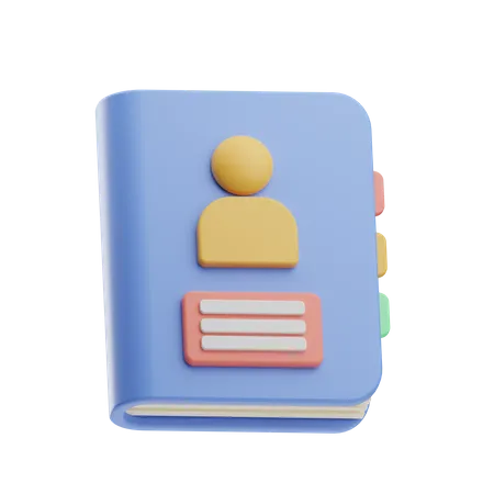 Contact Book  3D Icon