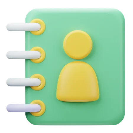 Contact Book  3D Icon