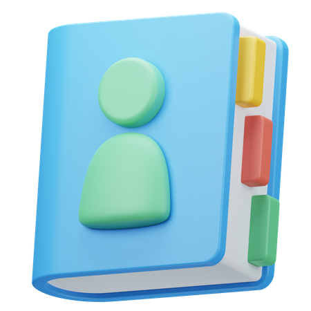 Contact Book  3D Icon