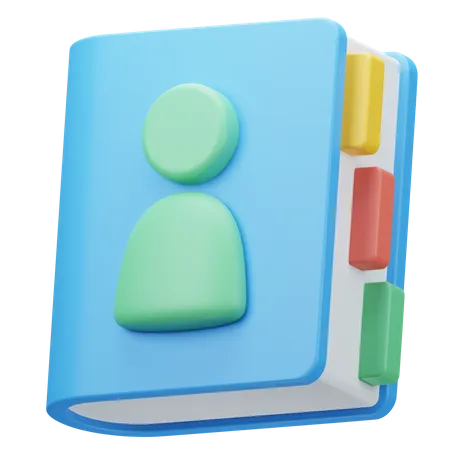 Contact Book  3D Icon