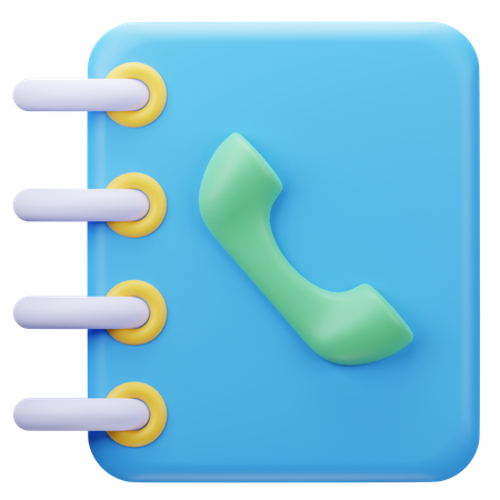 Contact Book  3D Icon