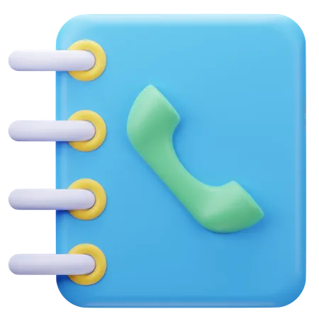 Contact Book  3D Icon