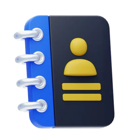 Contact Book  3D Icon