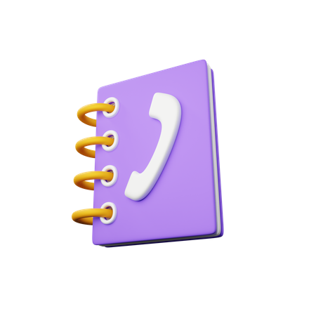 Contact book  3D Icon