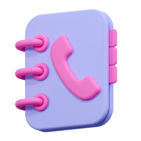 Contact Book  3D Icon