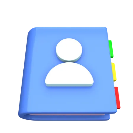 Contact Book  3D Icon