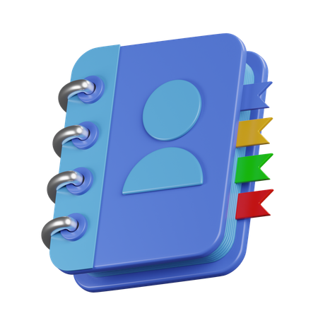 Contact Book  3D Icon