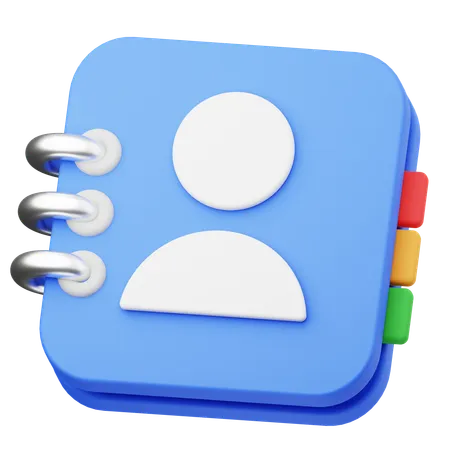 Contact Book  3D Icon