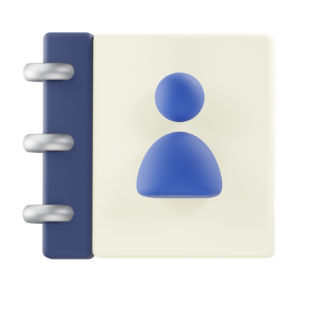 Contact Book  3D Icon