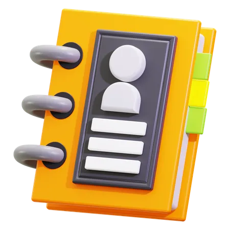 Contact Book  3D Icon