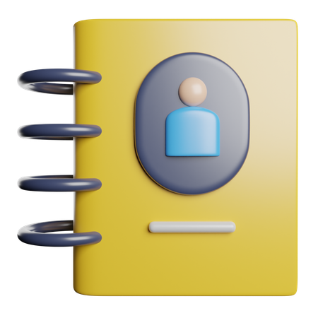 Contact Book  3D Icon