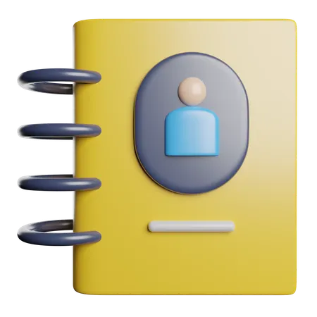 Contact Book  3D Icon
