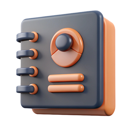 Contact Book  3D Icon