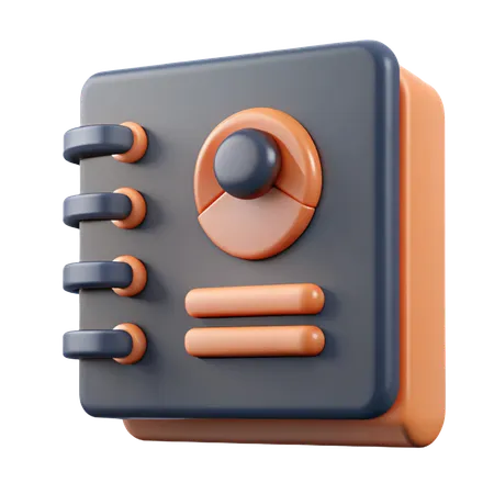 Contact Book  3D Icon