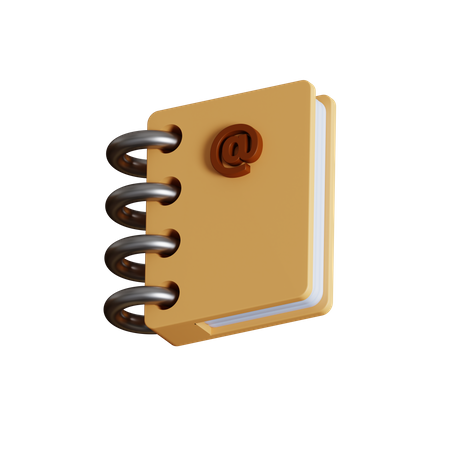 Contact Book  3D Icon