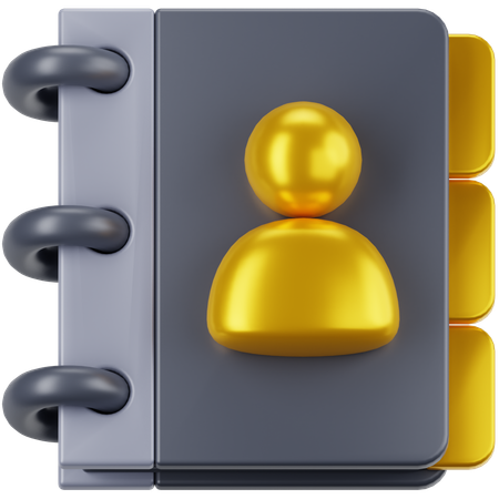 Contact Book  3D Icon