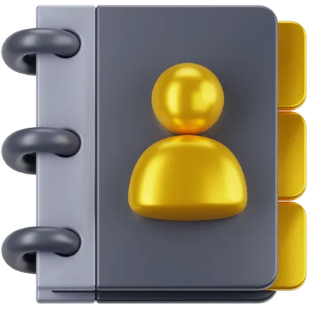 Contact Book  3D Icon