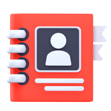 Contact Book  3D Icon