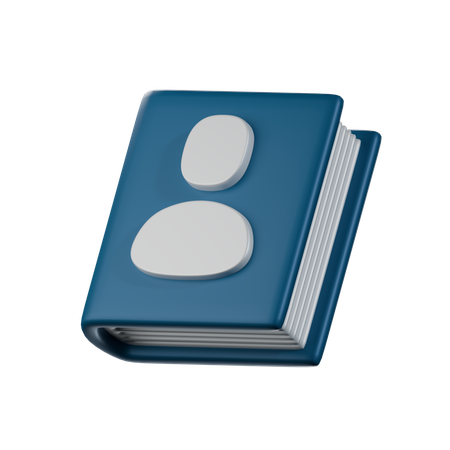 Contact Book  3D Icon