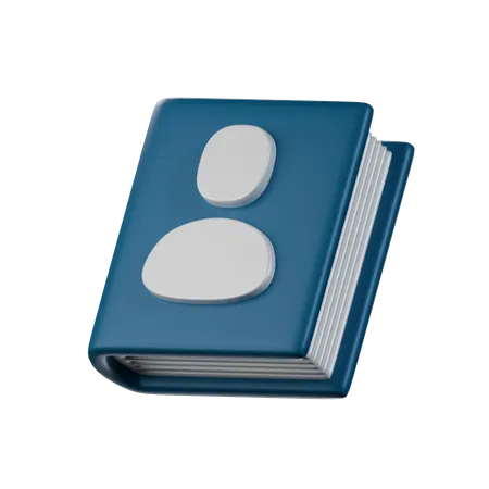 Contact Book  3D Icon