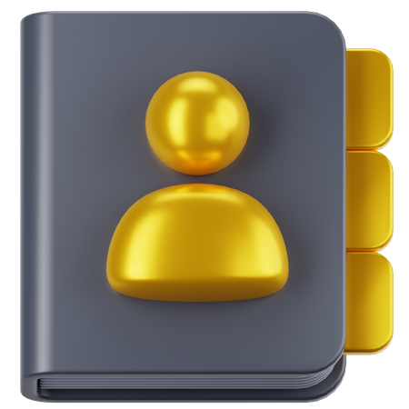 Contact Book  3D Icon