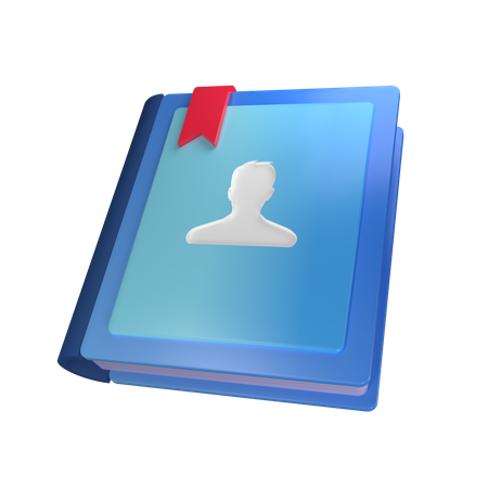 Contact Book  3D Icon