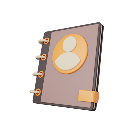 Contact Book  3D Icon