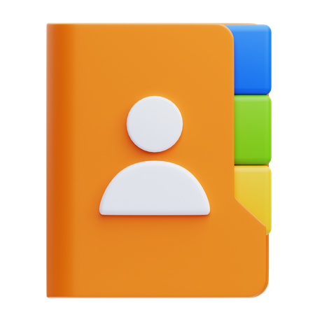 Contact Book  3D Icon