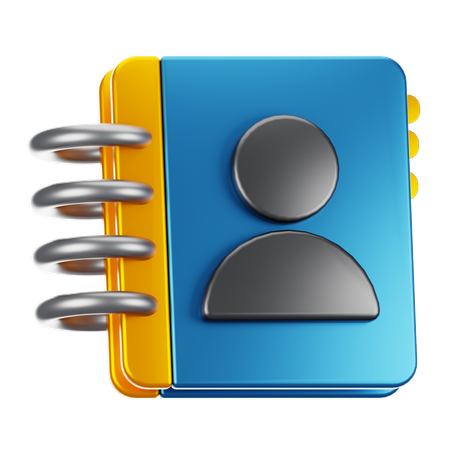 Contact Book  3D Icon