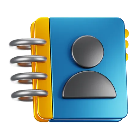 Contact Book  3D Icon